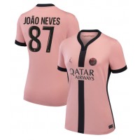 Paris Saint-Germain Joao Neves #87 Rezervni Dres za Ženska 2024-25 Kratak Rukav